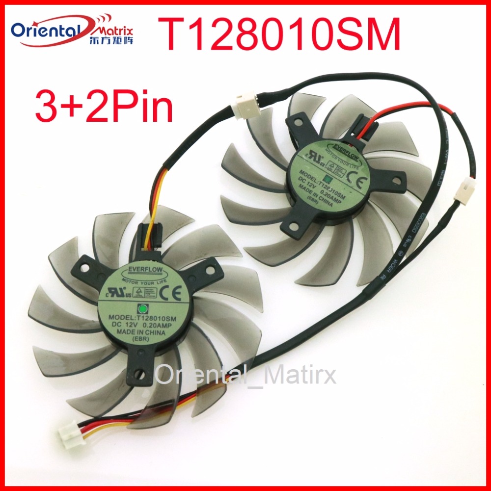 Cpu Heatsink - Free Shipping T128010SM 75mm DC12V 0.20A
