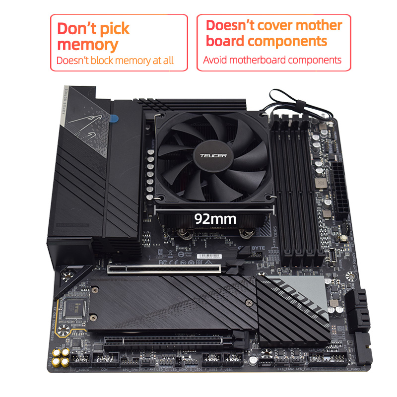 Teucer Height 45mm CPU Cooler  - Cpu Heatsink recension och pris
