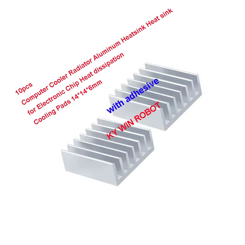 10Pcs Mini Adhesive Aluminum R - Heatsink recension och pris