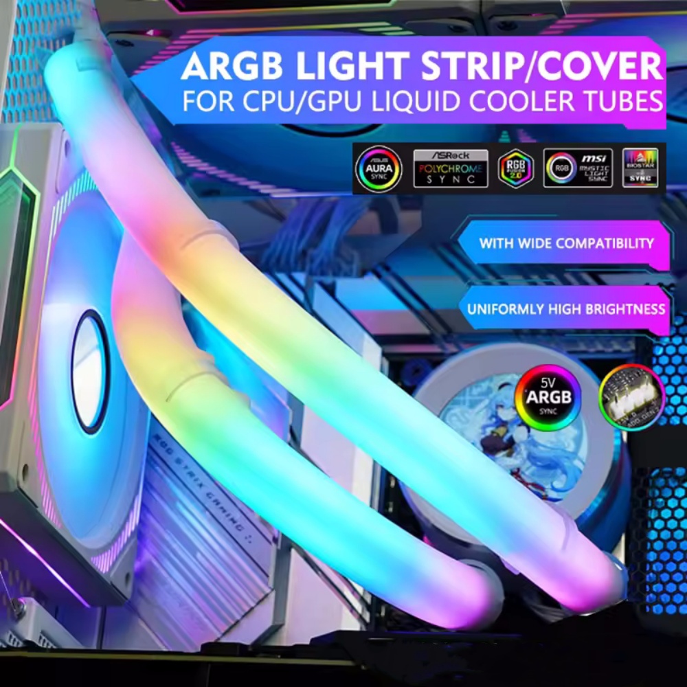 Flexible 5V ARGB LED Neon Tube - Aio Liquid Cooler recension och pris