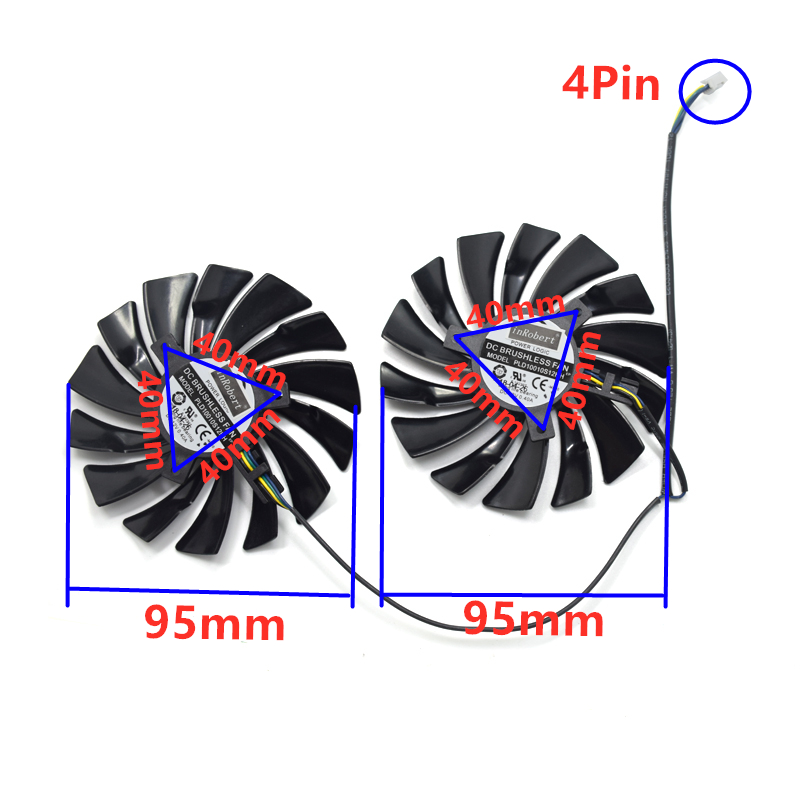 2Pcs 95mm PLD10010S12HH Video  - Cpu Heatsink recension och pris