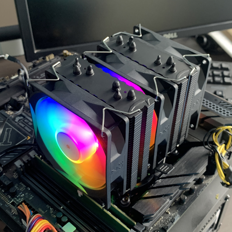 RGB CPU Cooler AM4 6 Heat Pipe - Cpu Heatsink recension och pris